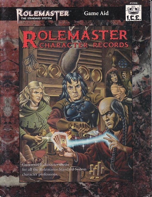 Rolemaster 3rd Ed - Character Records (Genbrug)